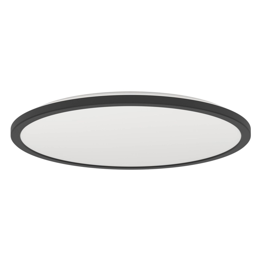Eglo - LED Stmievateľné kúpeľňové stropné svietidlo LED/16,8W/230V 2700-6500K pr. 50 cm IP44 čierna + diaľkové ovládanie