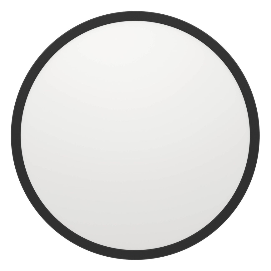 Eglo - LED Stmievateľné kúpeľňové stropné svietidlo LED/16,8W/230V 2700-6500K pr. 50 cm IP44 čierna + diaľkové ovládanie