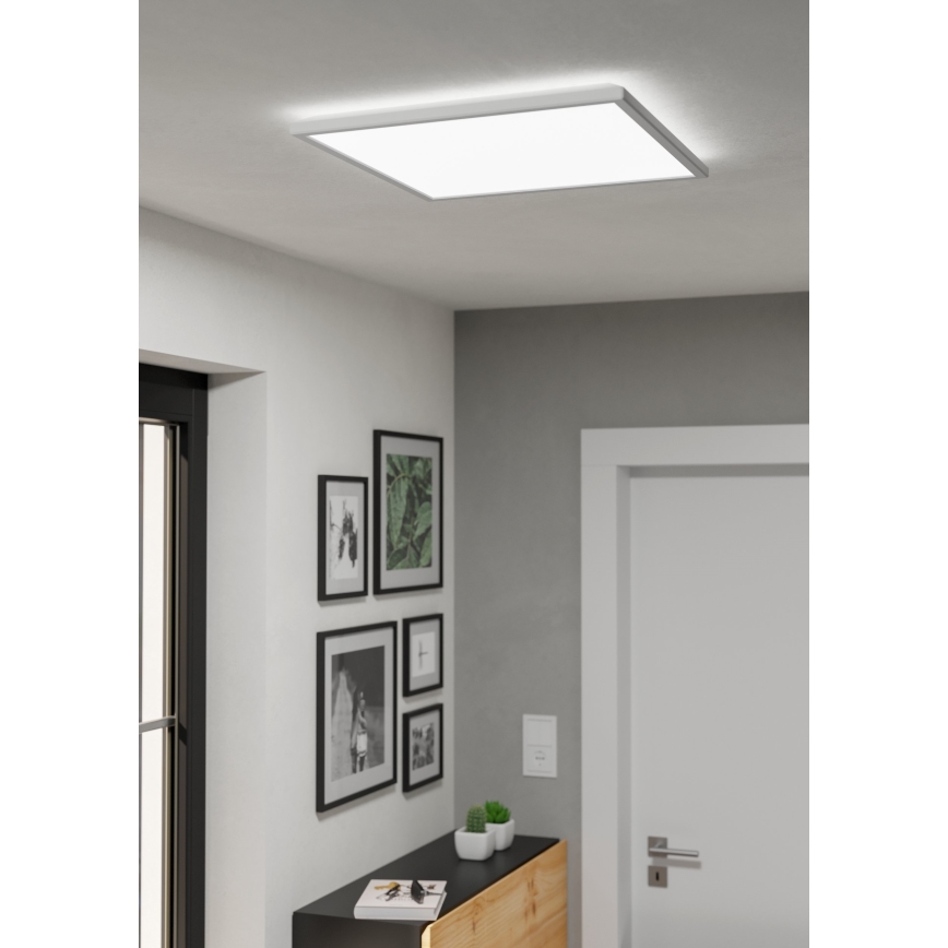 Eglo - LED Stmievateľné kúpeľňové stropné svietidlo LED/17W/230V 2700-6500K 50x50 cm IP44 biela + diaľkové ovládanie