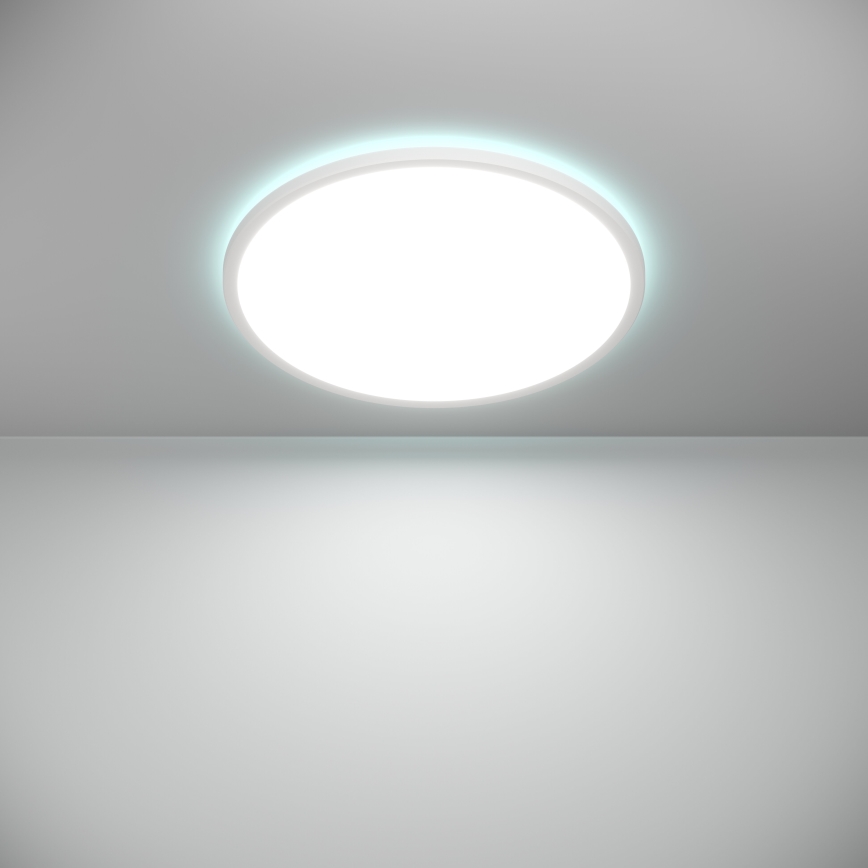 Eglo - LED RGBW Stmievateľné kúpeľňové stropné svietidlo LED/16,8W/230V 2700-6500K pr. 50 cm IP44 biela ZigBee