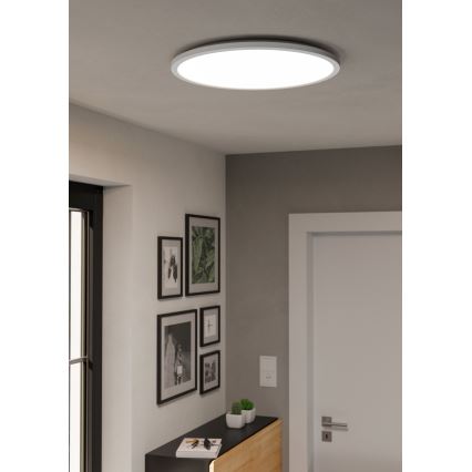 Eglo - LED RGBW Stmievateľné kúpeľňové stropné svietidlo LED/16,8W/230V 2700-6500K pr. 50 cm IP44 biela ZigBee