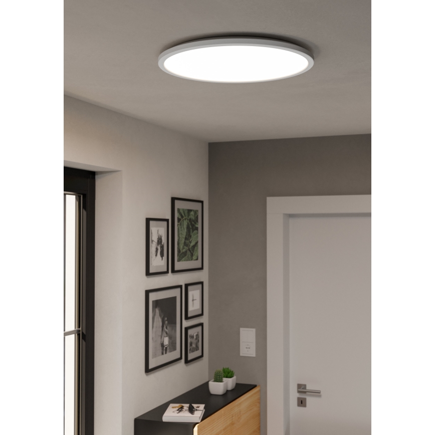Eglo - LED RGBW Stmievateľné kúpeľňové stropné svietidlo LED/16,8W/230V 2700-6500K pr. 50 cm IP44 biela ZigBee