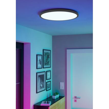 Eglo - LED RGBW Stmievateľné kúpeľňové stropné svietidlo LED/16,8W/230V 2700-6500K pr. 50 cm IP44 biela ZigBee