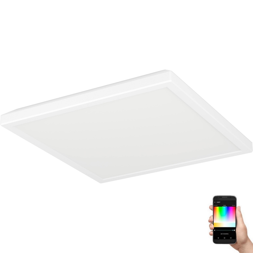 Eglo - LED RGBW Stmievateľné kúpeľňové stropné svietidlo LED/13,4W/230V 2700-6500K 29x29 cm IP44 biela ZigBee