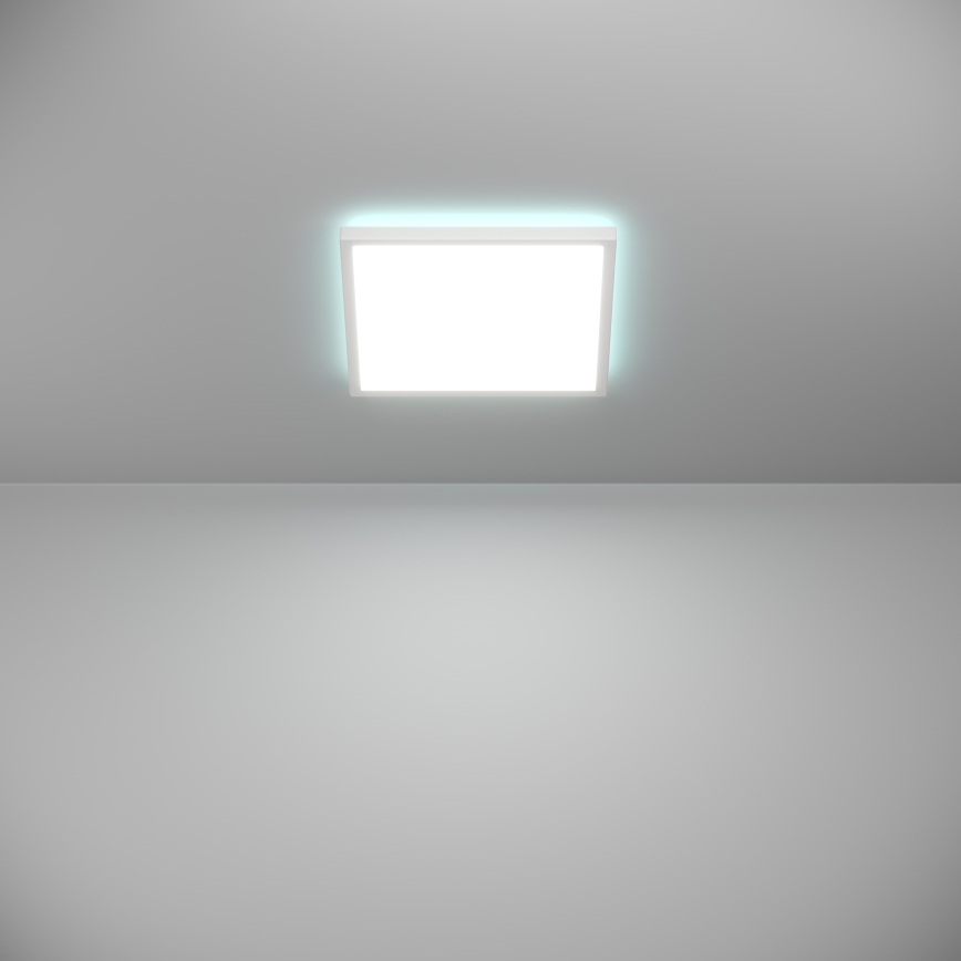 Eglo - LED RGBW Stmievateľné kúpeľňové stropné svietidlo LED/13,4W/230V 2700-6500K 29x29 cm IP44 biela ZigBee