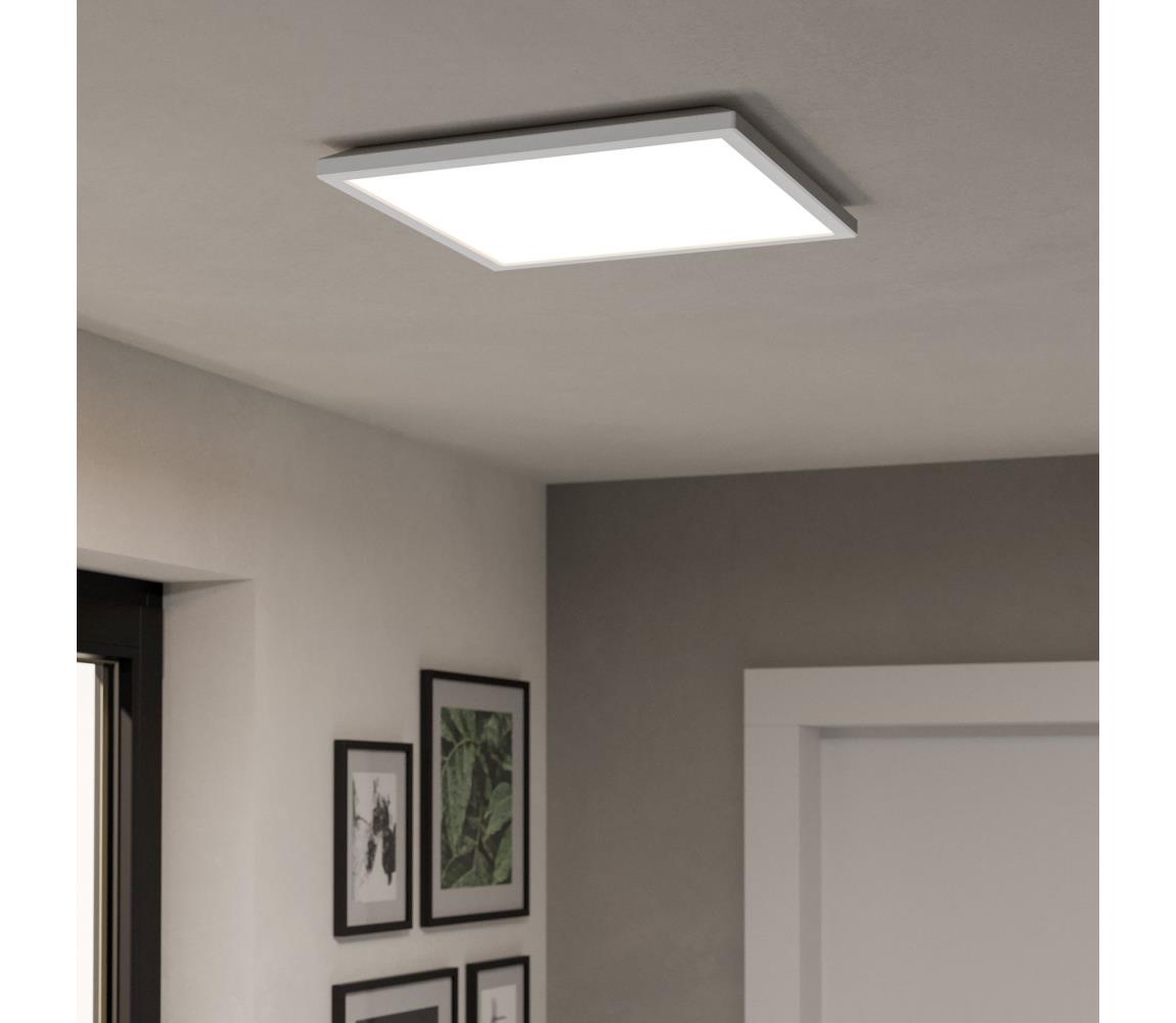 Eglo 901475 -LED RGBW stropné kúpeľňové svietidlo ROVITO-Z 17,6W/230V 39x39cm IP44 biela 901475