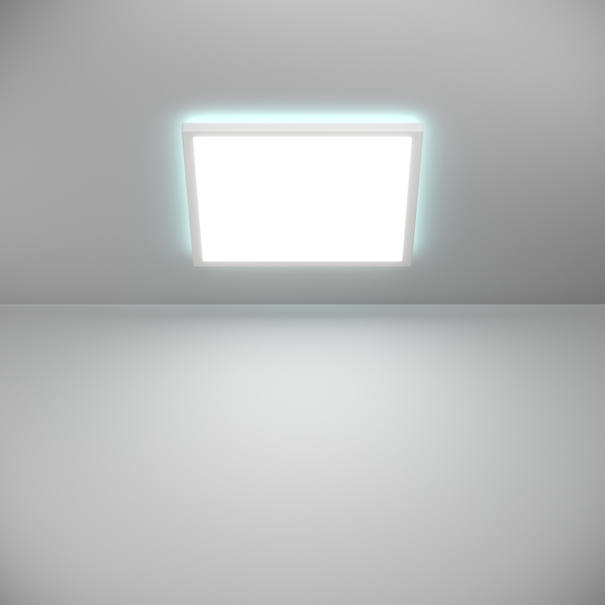 Eglo - LED RGBW Stmievané kúpeľňové stropné svietidlo LED/17,6W/230V 2700-6500K 39x39 cm IP44 biela ZigBee