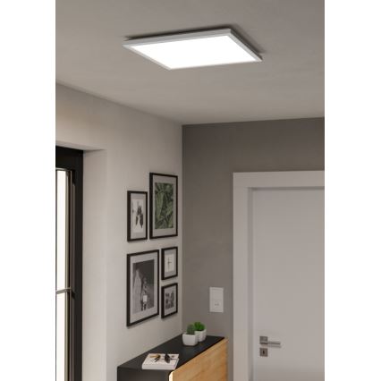 Eglo - LED RGBW Stmievané kúpeľňové stropné svietidlo LED/17,6W/230V 2700-6500K 39x39 cm IP44 biela ZigBee