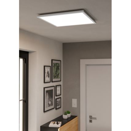 Eglo - LED RGBW Stmievateľné kúpeľňové stropné svietidlo LED/17W/230V 2700-6500K 50x50 cm IP44 biela ZigBee