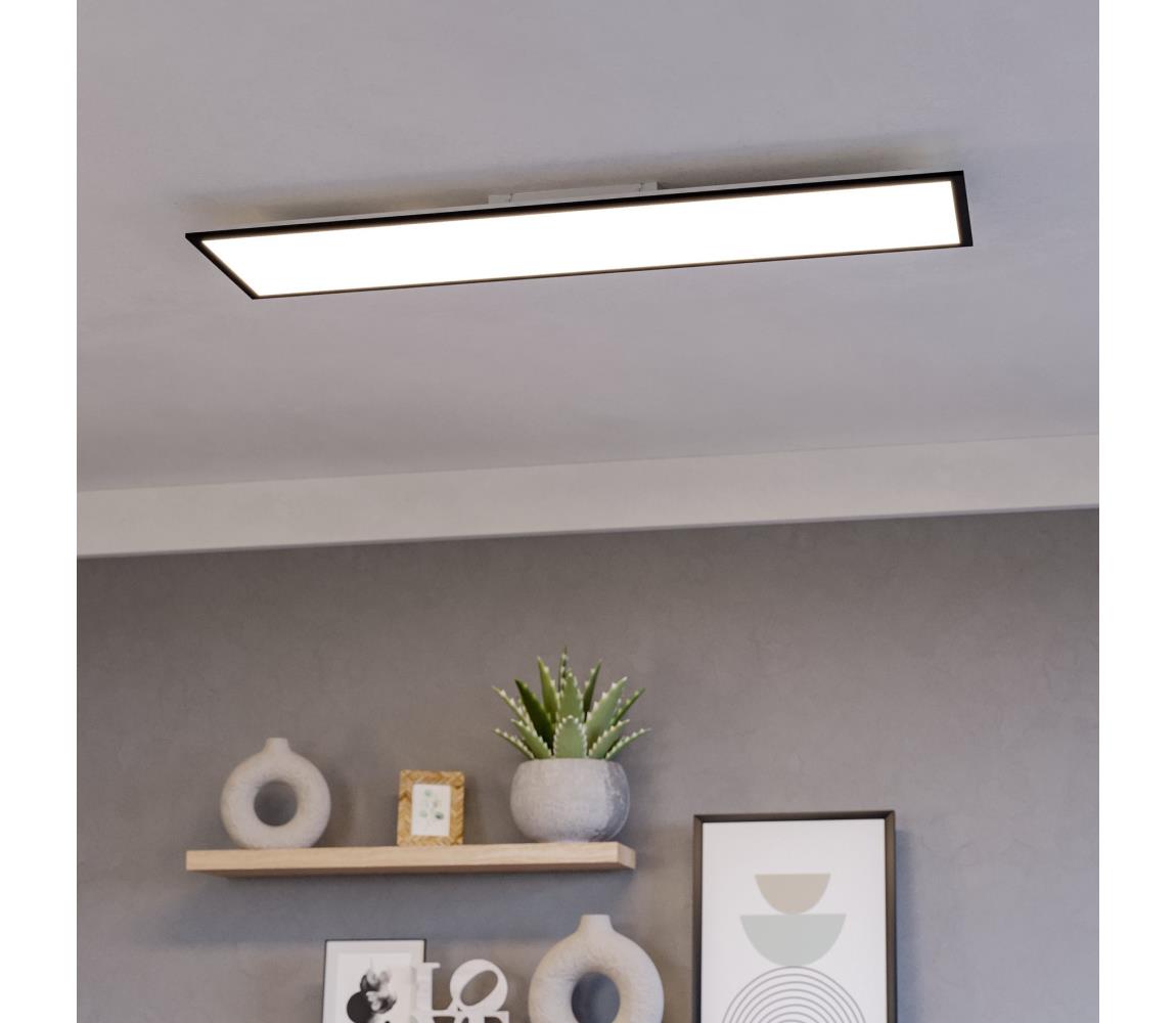 Eglo 901509-LED RGBW prisadený stropný panel MORADILLO-Z LED/34W/230V 120x30cm čierny 901509