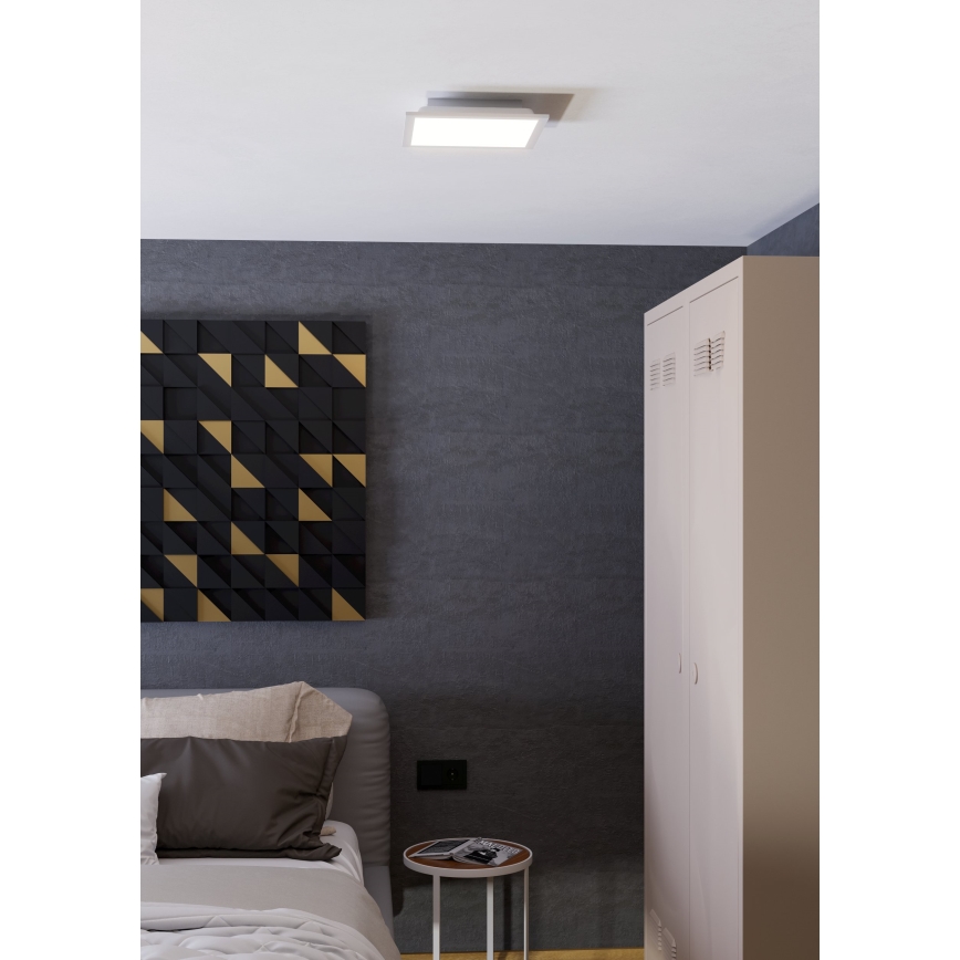 Eglo - LED RGBW Stmievateľné stropné svietidlo LED/14W/230V 2700-6500K 30x30 cm biela