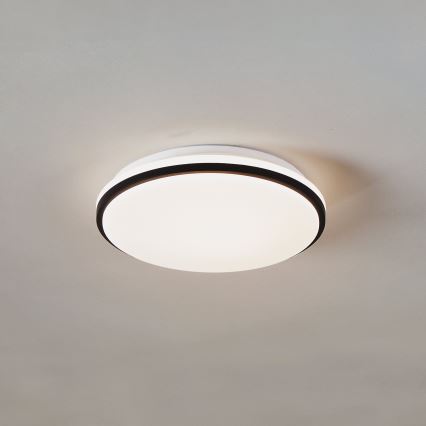 Eglo - LED kúpeľňové stropné svietidlo LED/18W/230V 3000/4000/6500K pr. 34 cm IP54 čierne