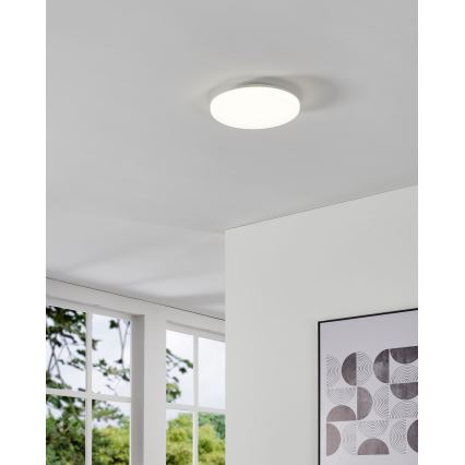 Eglo - LED kúpeľňové stropné svietidlo s pohybovým senzorom LED/20W/230V 2700/4000/6500K pr. 31 cm IP54 biela