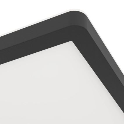 Eglo - LED kúpeľňové stropné svietidlo LED/16,4W/230V 29x29 cm IP54 čierne