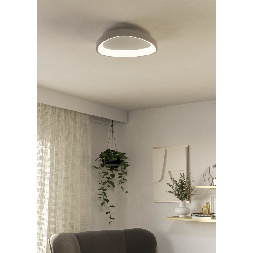 Eglo - LED Stmievateľné stropné svietidlo LED/12W/230V 2700-6500K biela + diaľkové ovládanie