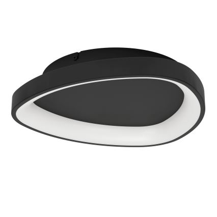 Eglo - LED Stmievateľné stropné svietidlo LED/12W/230V 2700-6500K čierna + diaľkové ovládanie