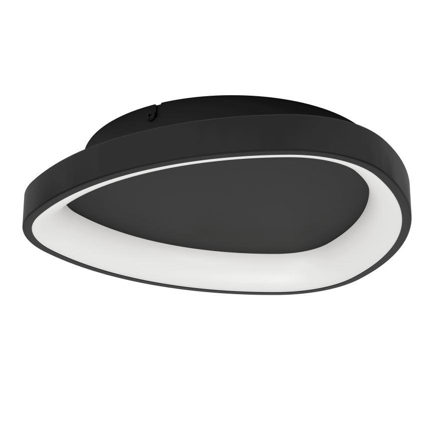Eglo - LED Stmievateľné stropné svietidlo LED/12W/230V 2700-6500K čierna + diaľkové ovládanie