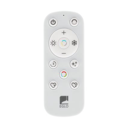 Eglo - LED Stmievateľné stropné svietidlo LED/12W/230V 2700-6500K čierna + diaľkové ovládanie
