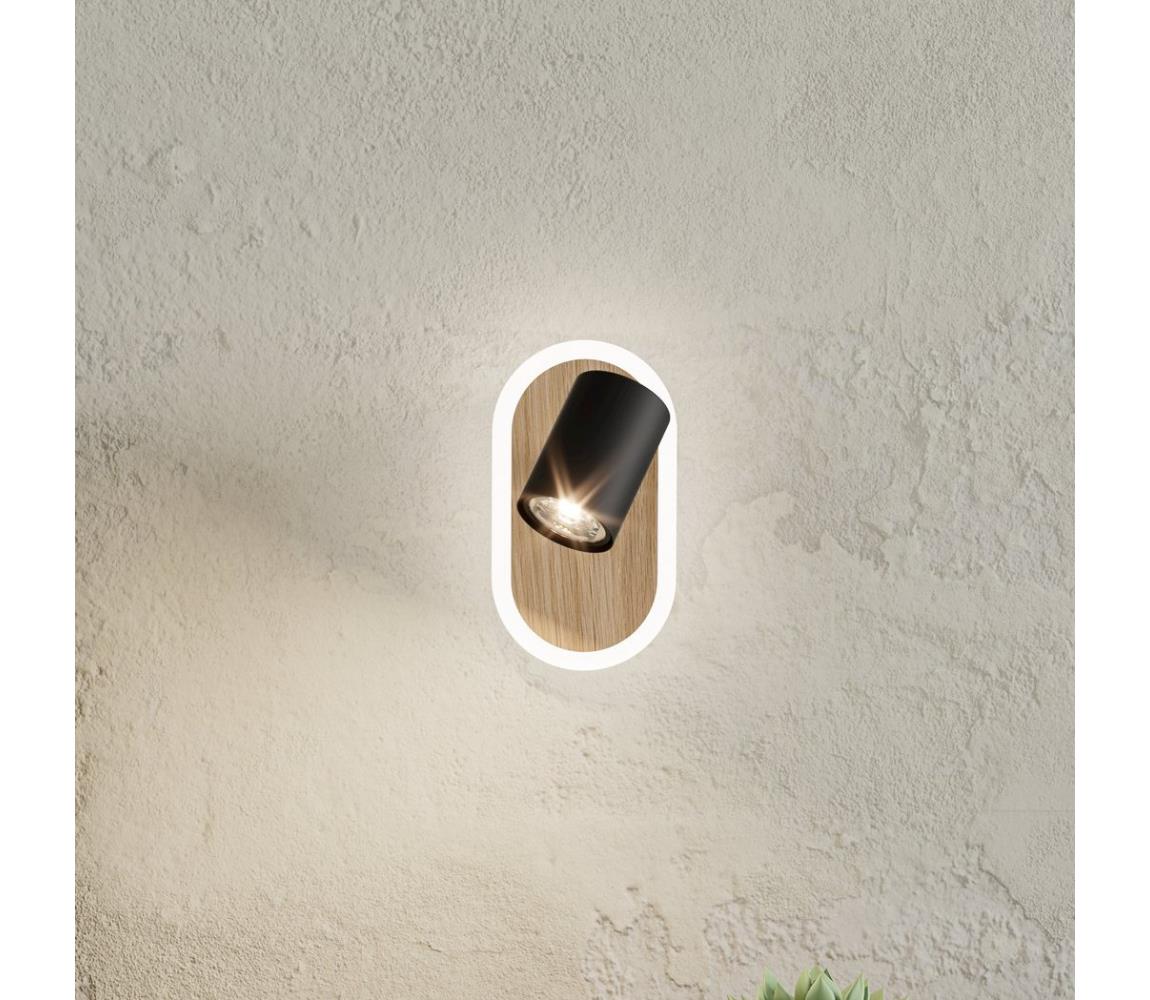 Eglo 901631 - LED nástenné bodové svietidlo RIMBOCCHI LED/7W/230V hnedé/čierne 901631