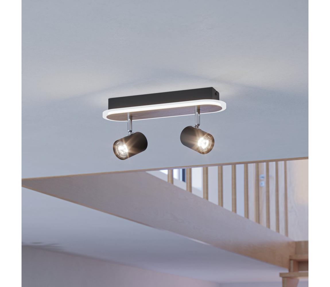 Eglo 901632 - LED Bodové svietidlo RIMBOCCHI LED/12W/230V hnedá/čierna 901632