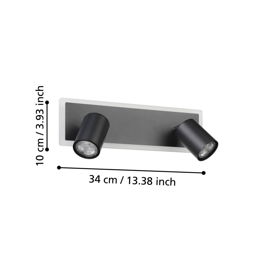 Eglo - LED bodové svietidlo LED/12W/230V čierne