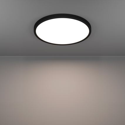 Eglo - LED RGBW Stmievateľné kúpeľňové stropné svietidlo LED/17,5W/230V 2700-6500K pr. 38,9 cm IP44 čierna