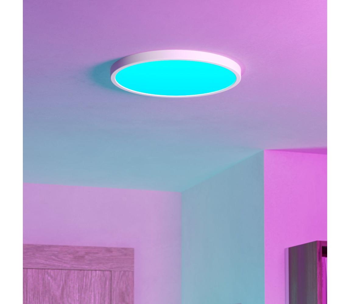Eglo 901726 -LED RGBW stmievateľné kúpeľňové stropné svietidlo FUEVA-Z LED/17,5W/230V 38,9cm IP44 biela 901726