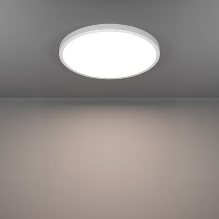 Eglo - LED RGBW stmievateľné kúpeľňové stropné svietidlo LED/17,5W/230V 2700-6500K pr. 38,9 cm IP44 biele