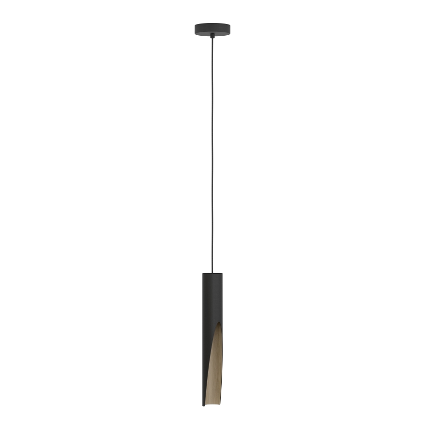 Eglo - LED Luster na lanku 1xGU10/4,5W/230V 3000K čierna/hnedá