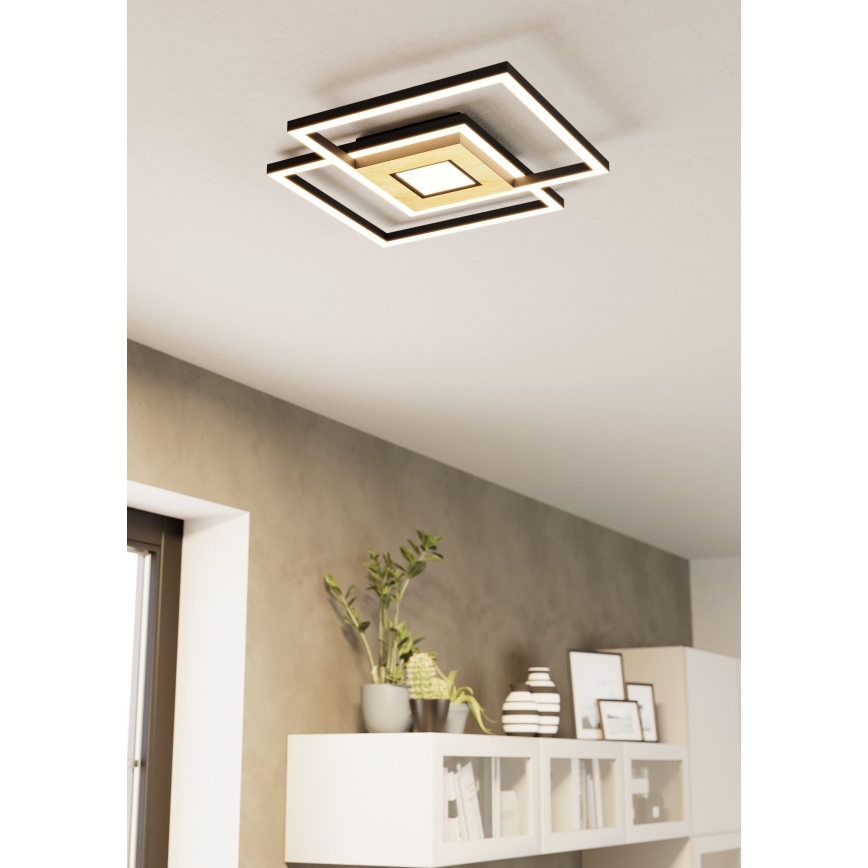 Eglo - LED Stmievateľné stropné svietidlo 2xLED/17W/230V +LED/4,2W 2700-6500K + diaľkové ovládanie