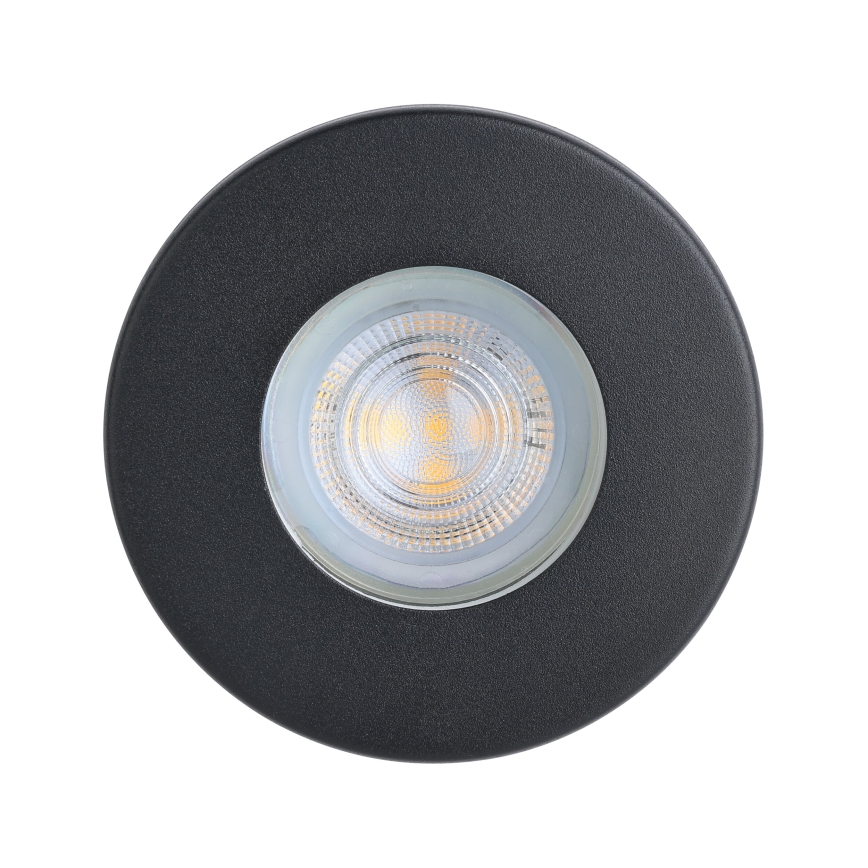 Eglo - SADA 3xLED Kúpeľňové podhľadové svietidlo 1xGU10/4W/230V IP44 čierna