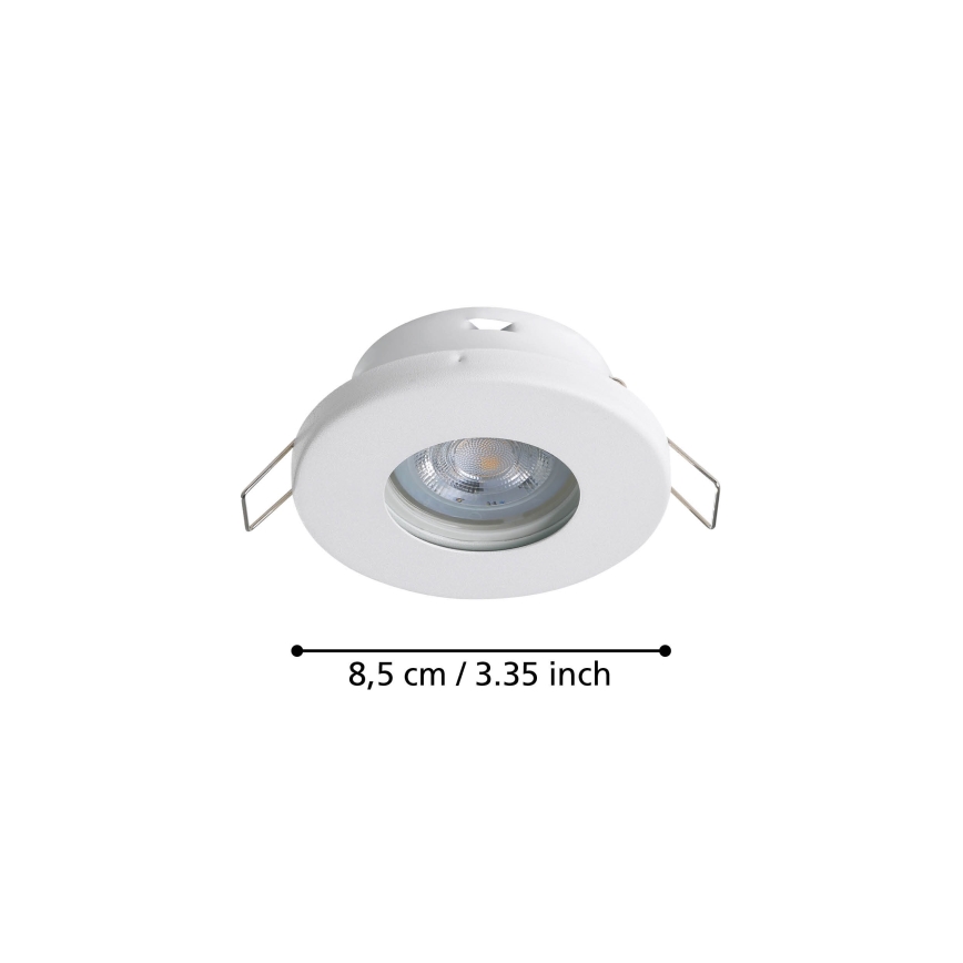 Eglo - SADA 3xLED Kúpeľňové podhľadové svietidlo 1xGU10/4W/230V IP44 biela