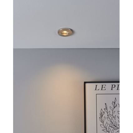 Eglo - SADA 3xLED Kúpeľňové podhľadové svietidlo 1xGU10/4W/230V IP44 matný chróm