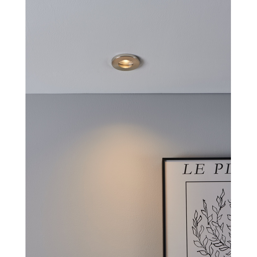 Eglo - SADA 3xLED Kúpeľňové podhľadové svietidlo 1xGU10/4W/230V IP44 matný chróm