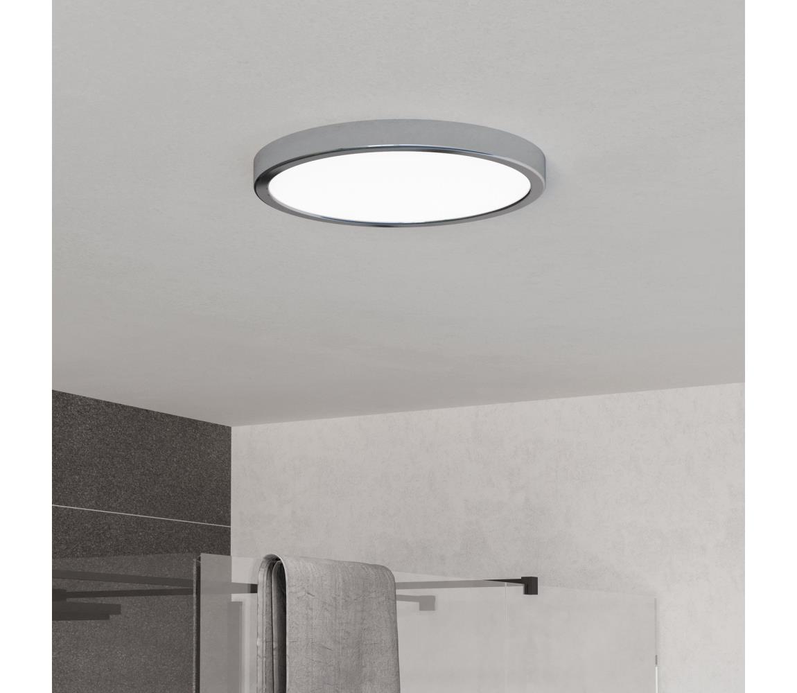 Eglo 901764 - LED kúpeľňové stropné svietidlo FUEVA LED/14,2W/230V pr.27,8cm IP44 chróm 901764