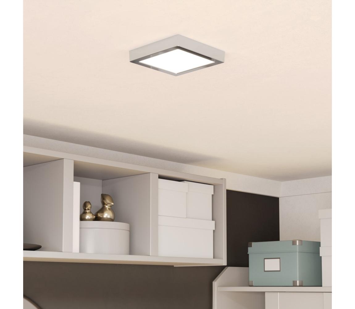 Eglo 901765 - LED kúpeľňové stropné svietidlo FUEVA LED/7W/230V 15x15 cm IP44 chróm 901765