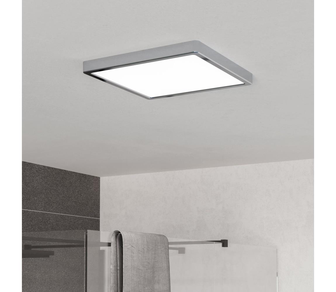 Eglo 901767 - LED kúpeľňové stropné svietidlo FUEVA LED/13W/230V 29x29 cm IP44 chróm 901767