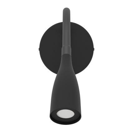 Eglo - LED flexibilná nástenná lampa s USB LED/3,8W/230V čierna