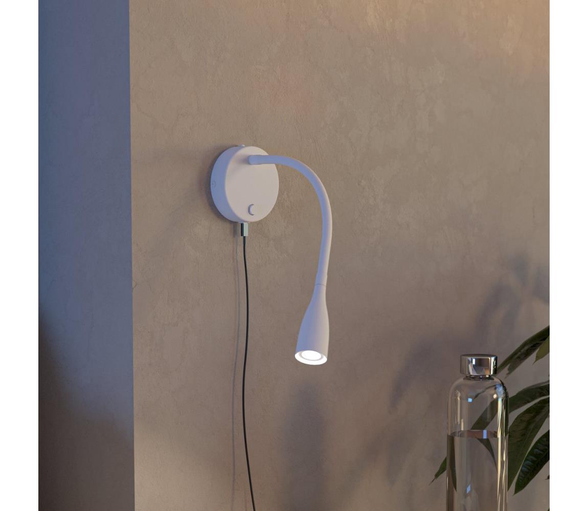 Eglo 901782 - LED flexibilná nástenná lampa s USB OLIVANDINO LED/3,8W/230V biela 901782