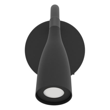 Eglo - flexibilná nástenná LED lampa LED/3,8W/230V čierna