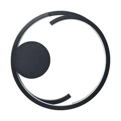 Eglo - LED stmievateľné stropné svietidlo 2xLED/20W/230V 2700-6500K pr. 48 cm čierna + diaľkové ovládanie