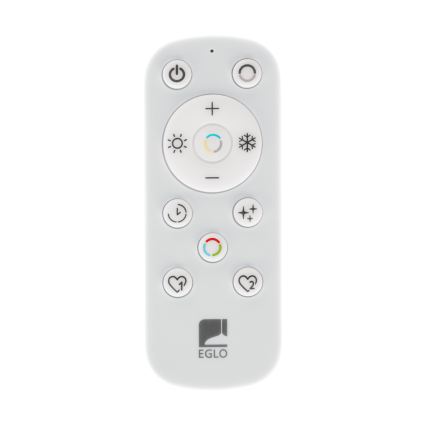 Eglo - LED stmievateľný luster na lanku 2xLED/20W/230V 2700-6500K pr. 48 cm čierna + diaľkové ovládanie