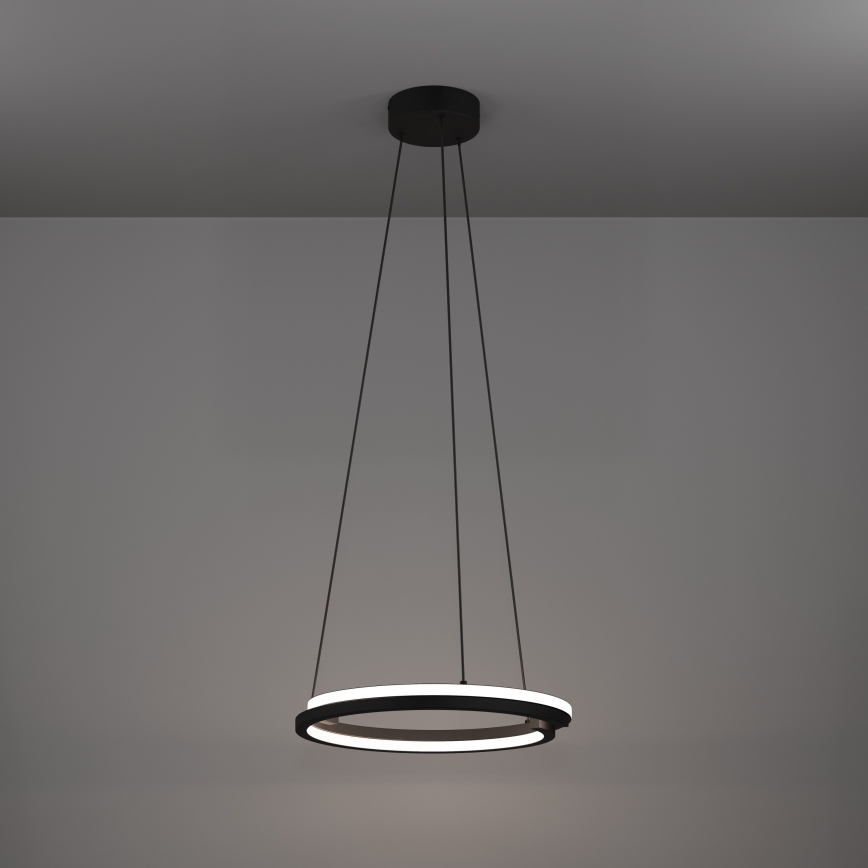 Eglo - LED stmievateľný luster na lanku 2xLED/20W/230V 2700-6500K pr. 48 cm čierna + diaľkové ovládanie