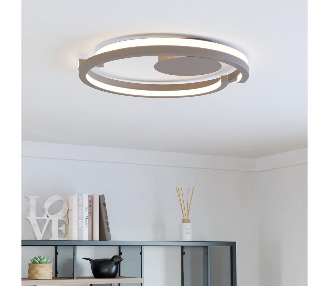 Eglo 901823-LED stropné svietidlo MEZZOMONTE 2xLED/20W/230V pr.48cm béžová+DO 901823