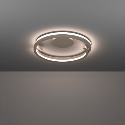 Eglo - stmievateľné LED stropné svietidlo 2xLED/20W/230V 2700-6500K priemer 48 cm béžové + diaľkové ovládanie