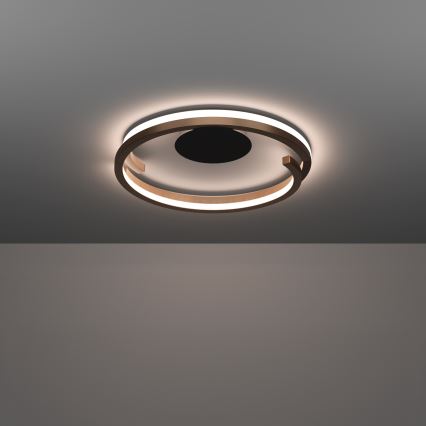 Eglo - LED stmievateľné stropné svietidlo 2xLED/20W/230V 2700-6500K pr. 48 cm bronzové + diaľkové ovládanie
