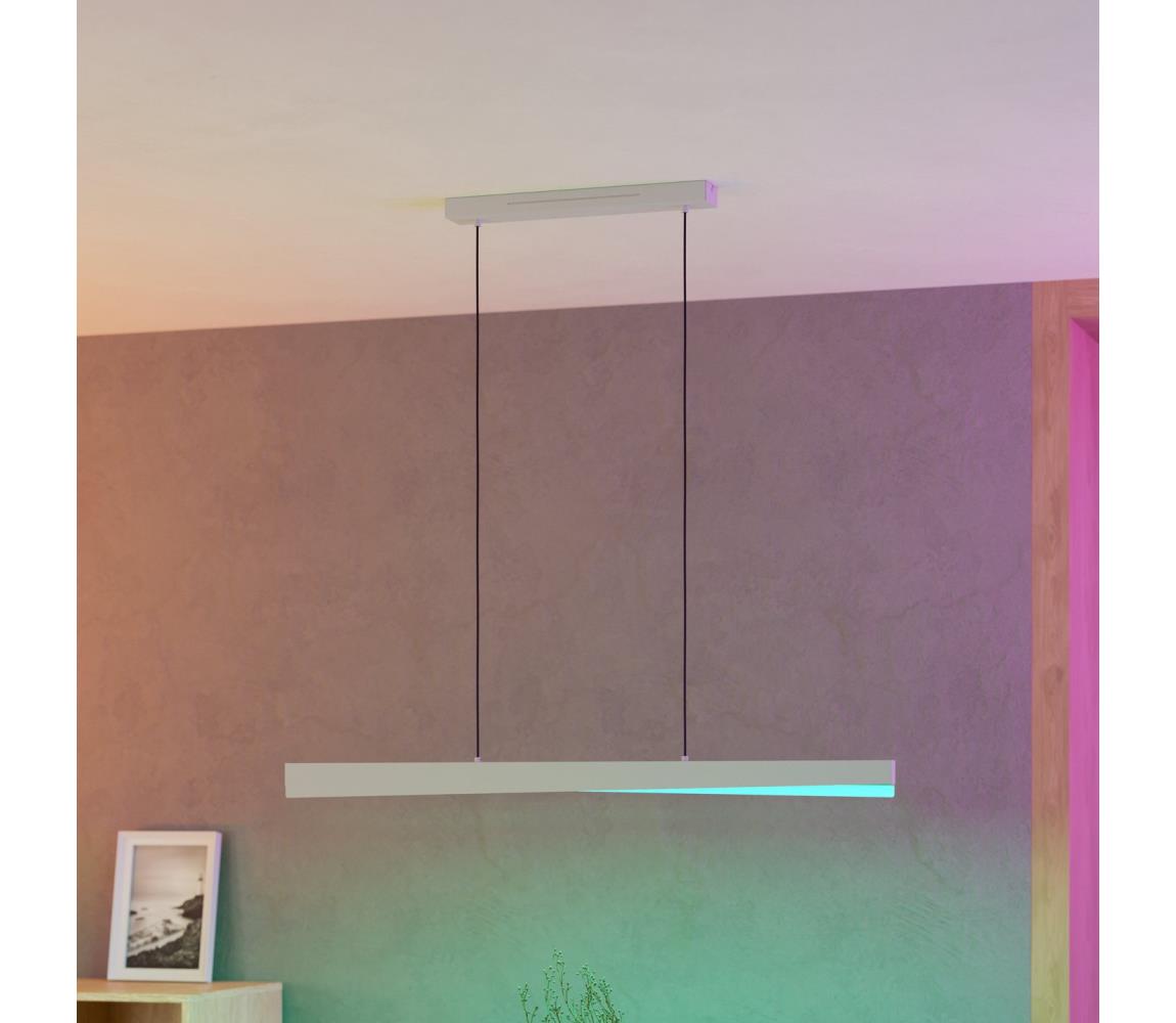 Eglo 901833 - LED RGBW stmievateľný luster na lanku BOLOGNANO-Z LED/19W/230V sivá 901833