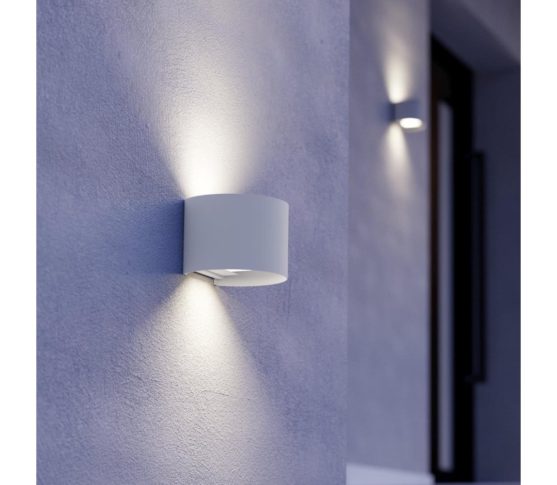 Eglo 901843 - LED vonkajšie nástenné svietidlo CALPINO 2xLED/2,8W/230V IP54 biela 901843