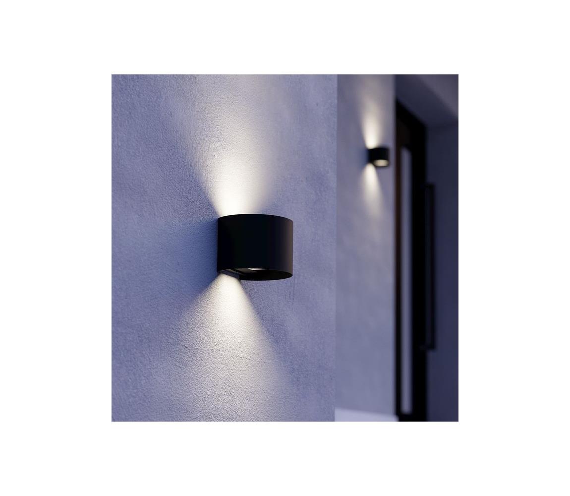 Eglo 901844 - LED vonkajšie nástenné svietidlo CALPINO 2xLED/2,8W/230V IP54 čierna 901844