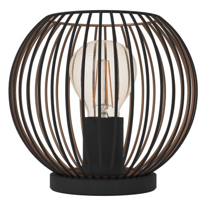 Eglo - Stolná lampa 1xE27/60W/230V čierna